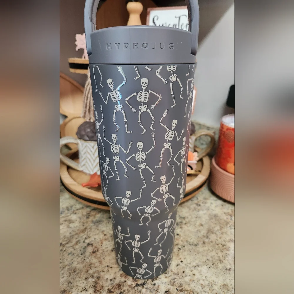 NEW HydroJug Halloween Limited Edition "DEAD SERIOUS" 40oz Sport Bottle - Picture 3 of 5